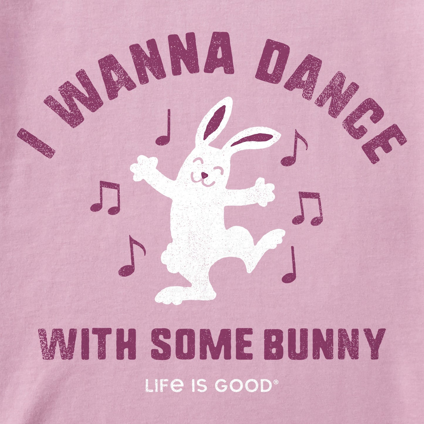 Toddler I Wanna Dance with Some Bunny Short Sleeve Crusher Tee