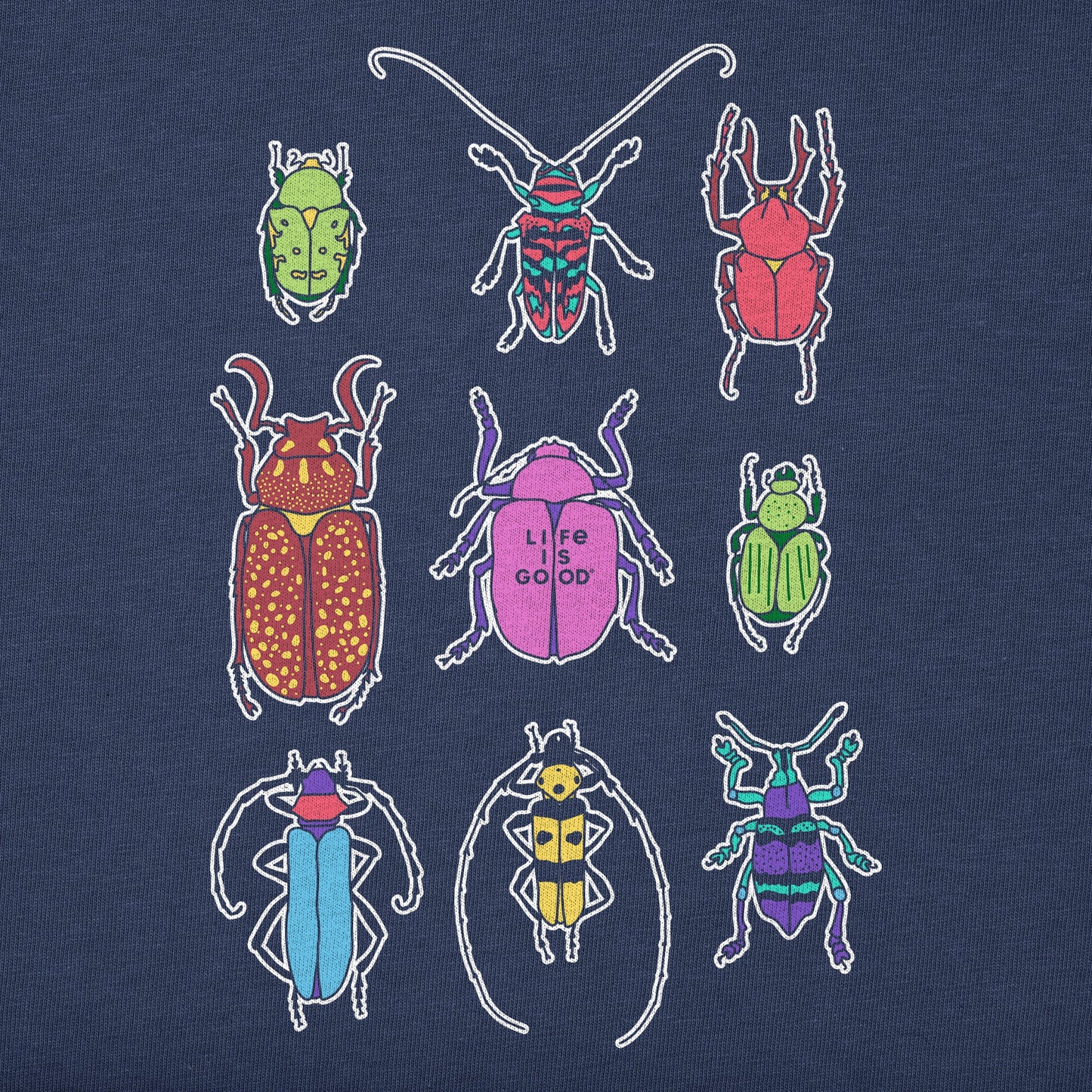 Toddler Cool Bug Grid Short Sleeve Crusher Tee