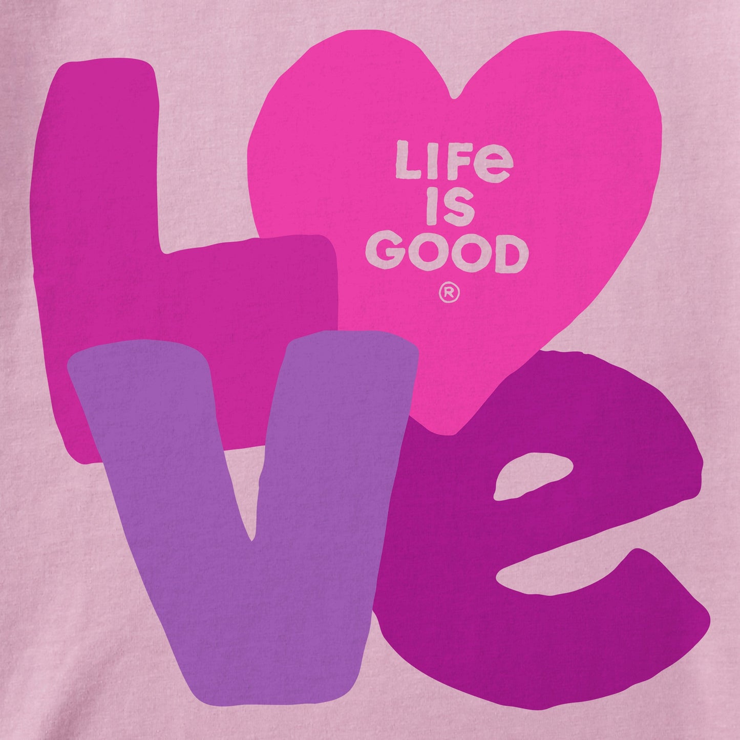 Kids Love Letters Short Sleeve Crusher Tee