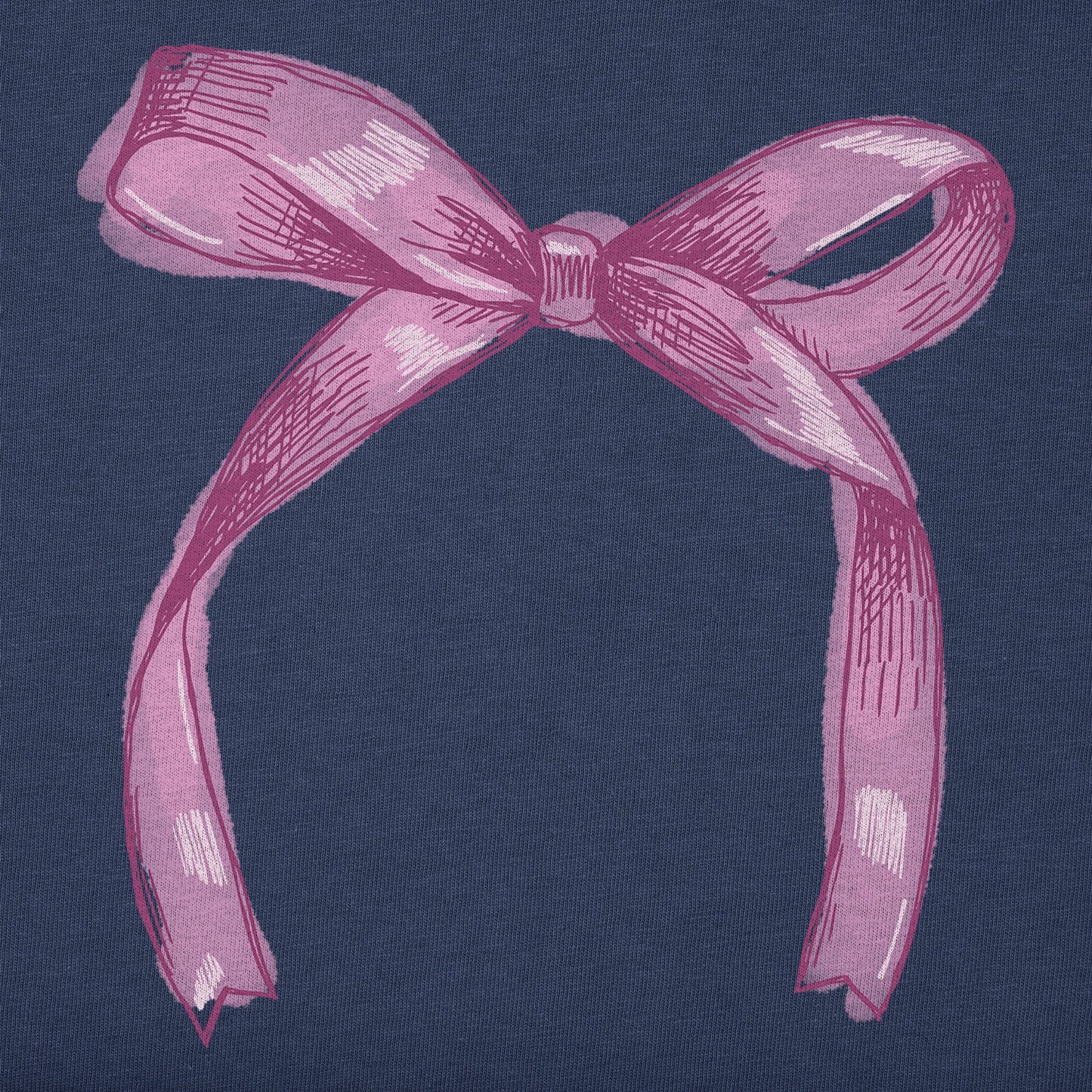 Kids Mini Ribbon Bow Short Sleeve Crusher Tee