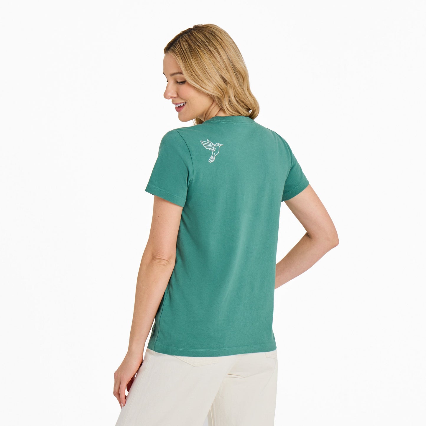 Women's Positive Energy Message Short Sleeve Crusher Tee