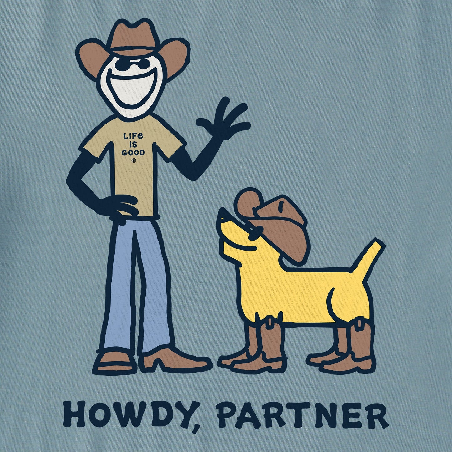 Men's Howdy Partner Jake Short Sleeve Crusher Tee