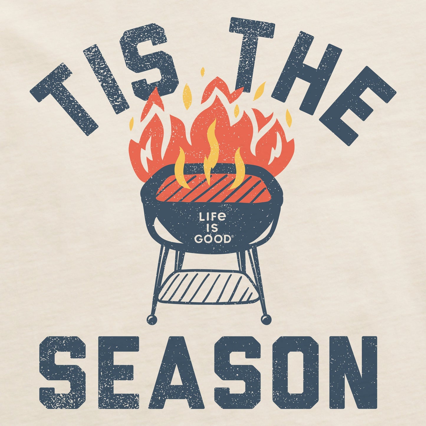 Men's Tis the Grilling Season Short Sleeve Crusher Tee