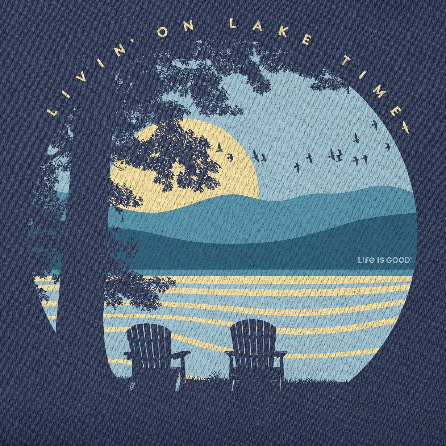 Men's Livin' on Lake Time Short Sleeve Tee
