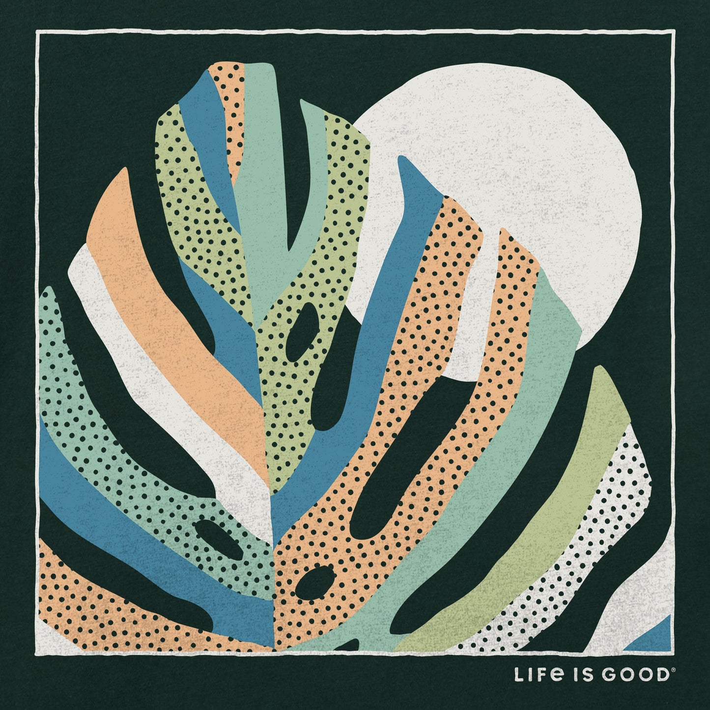 Men's Monstera Sunset Short Sleeve Crusher Tee