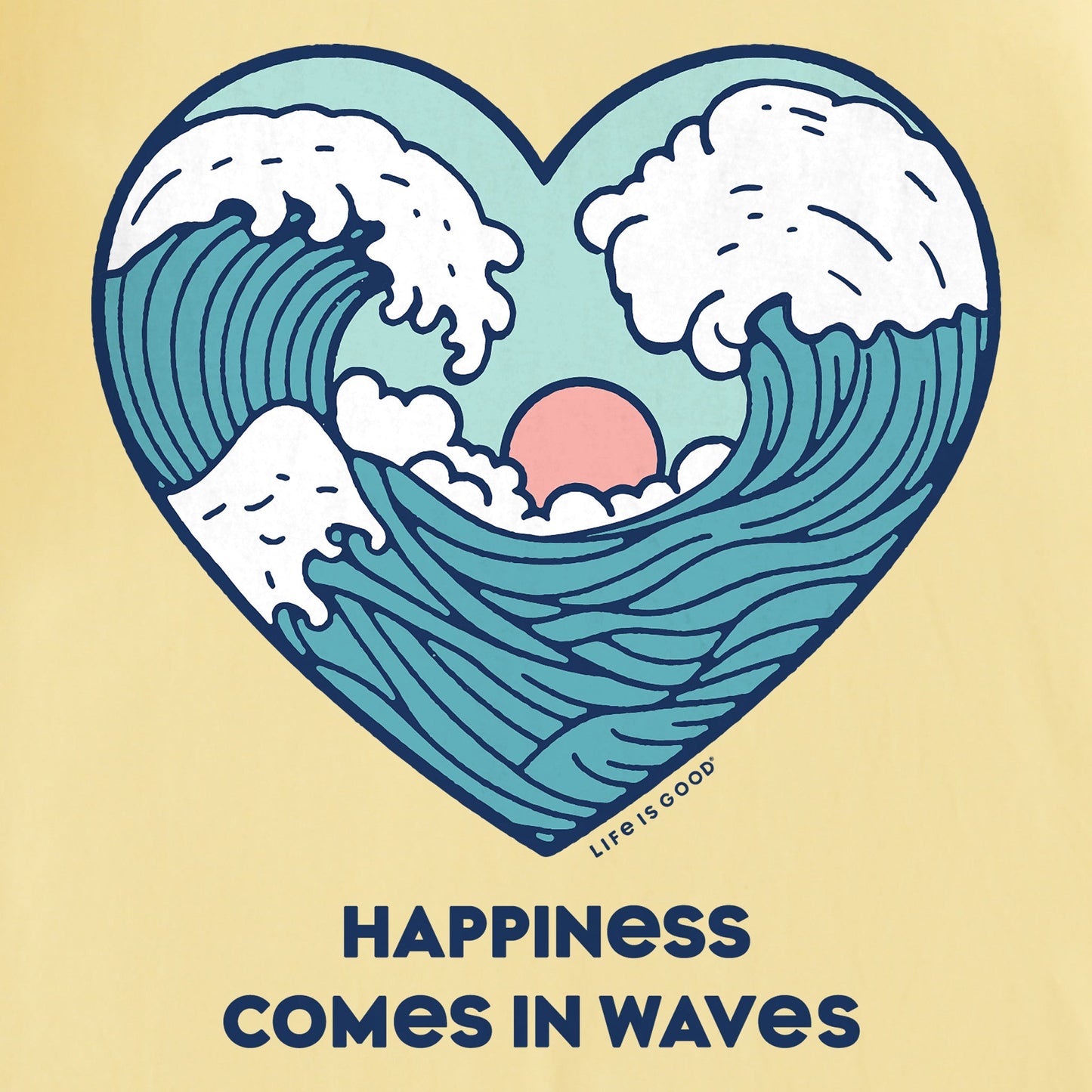 Women's Happiness Comes in Waves Heart Crusher Tank