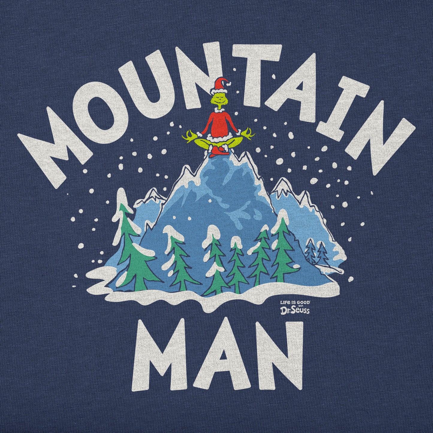Kids Grinch Mountain Man Long Sleeve Crusher Tee