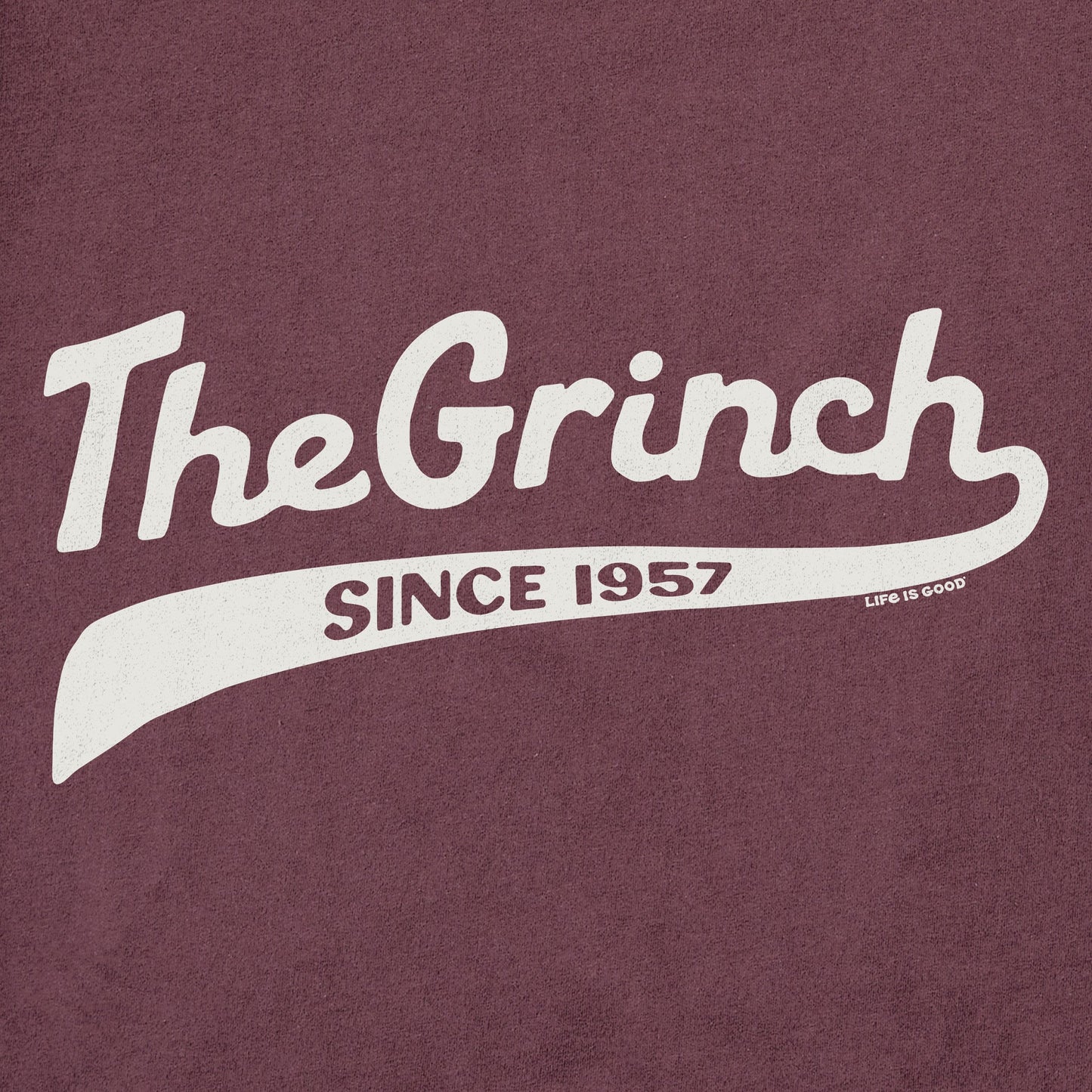 Men's The Grinch Ballyard Script Long Sleeve Crusher Tee