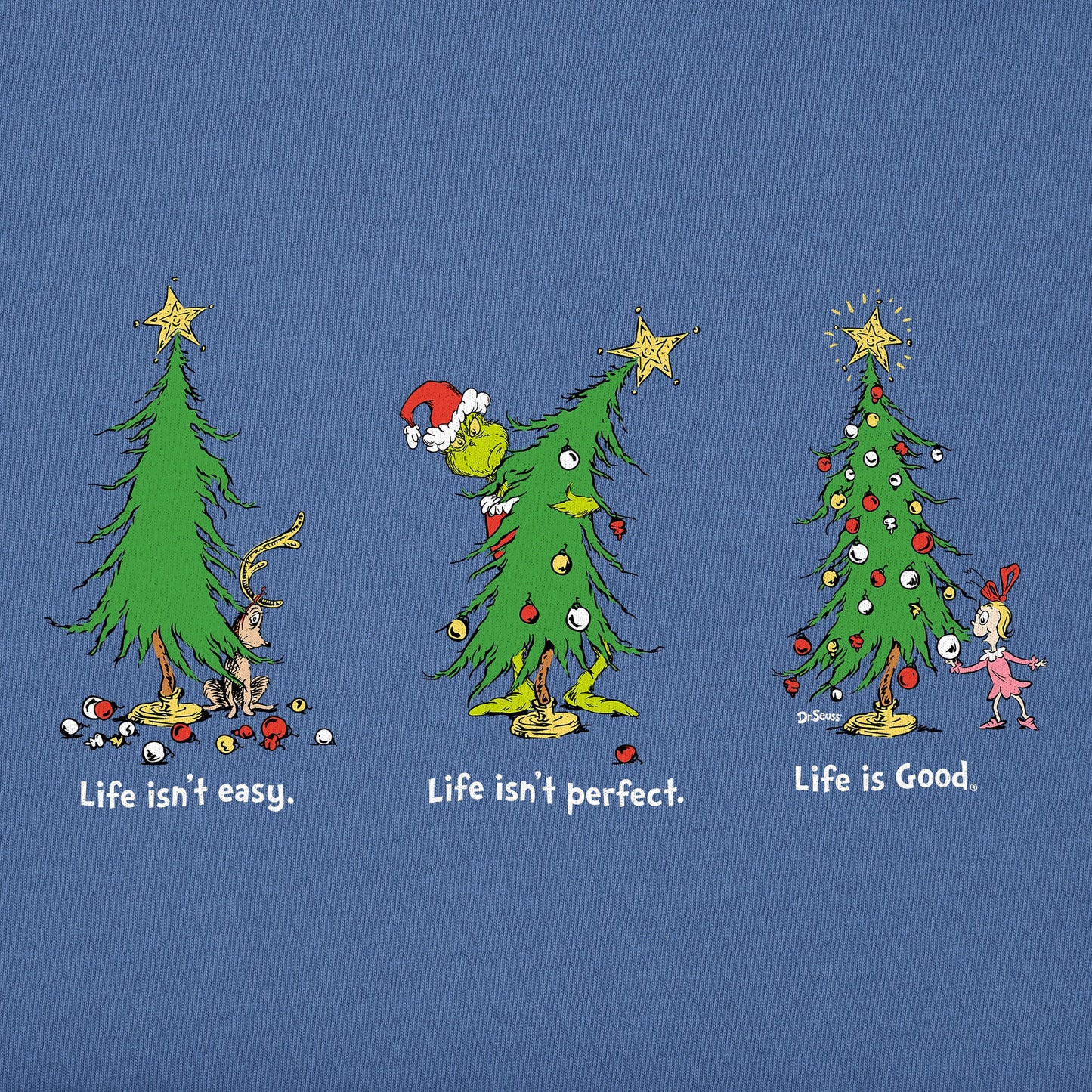 Men's Life Isn't Easy Grinch Long Sleeve Crusher Tee