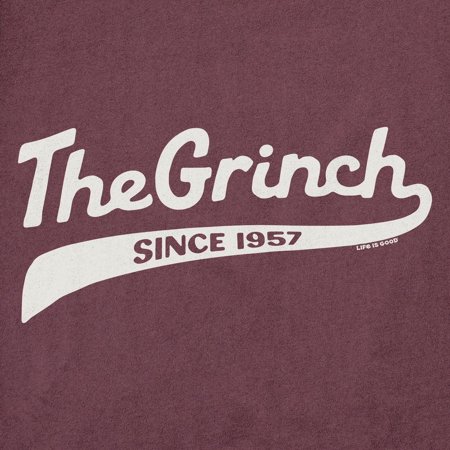 Women's The Grinch Ballyard Script Long Sleeve Crusher Tee