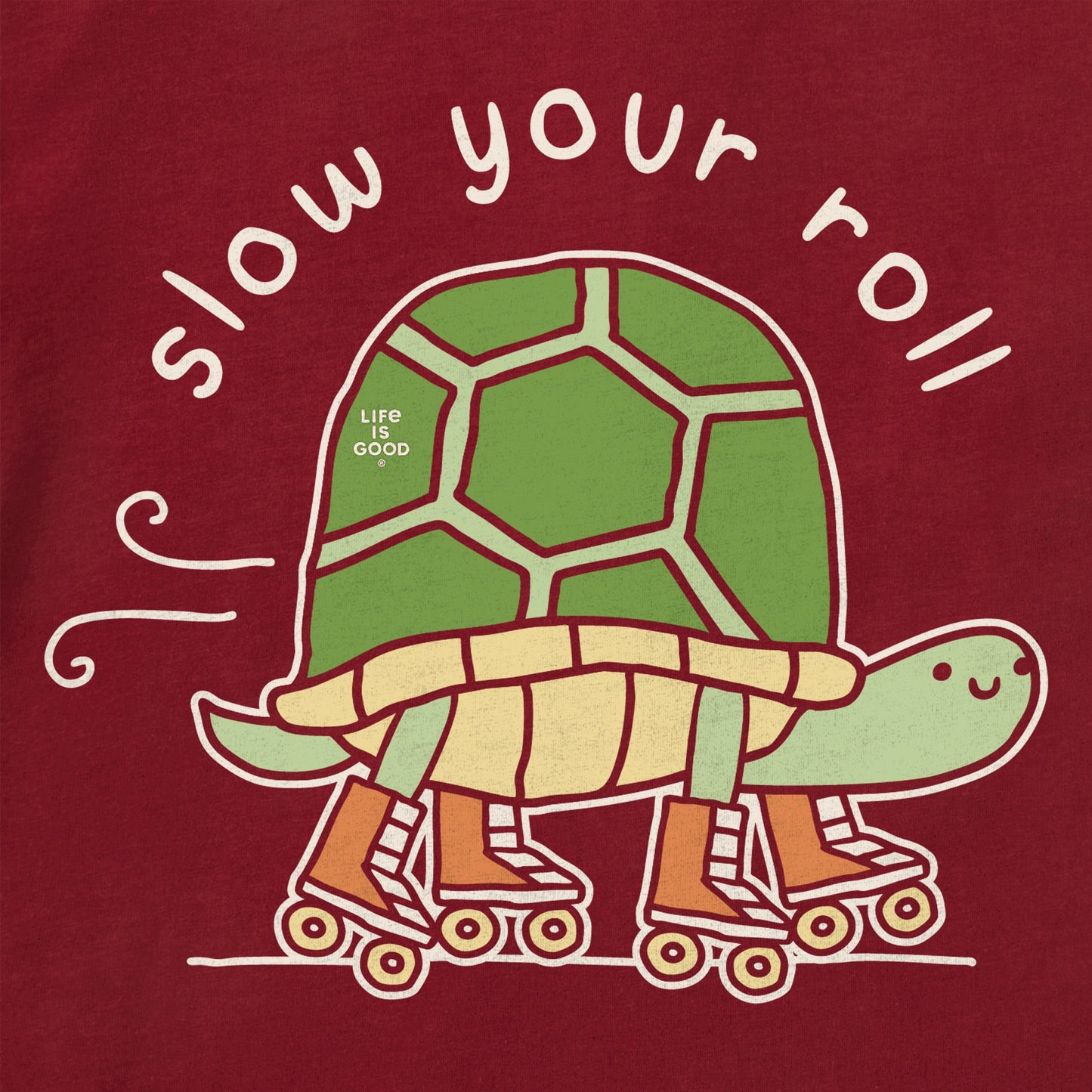 Toddler Slow Your Roll Turtle Short Sleeve Crusher Tee
