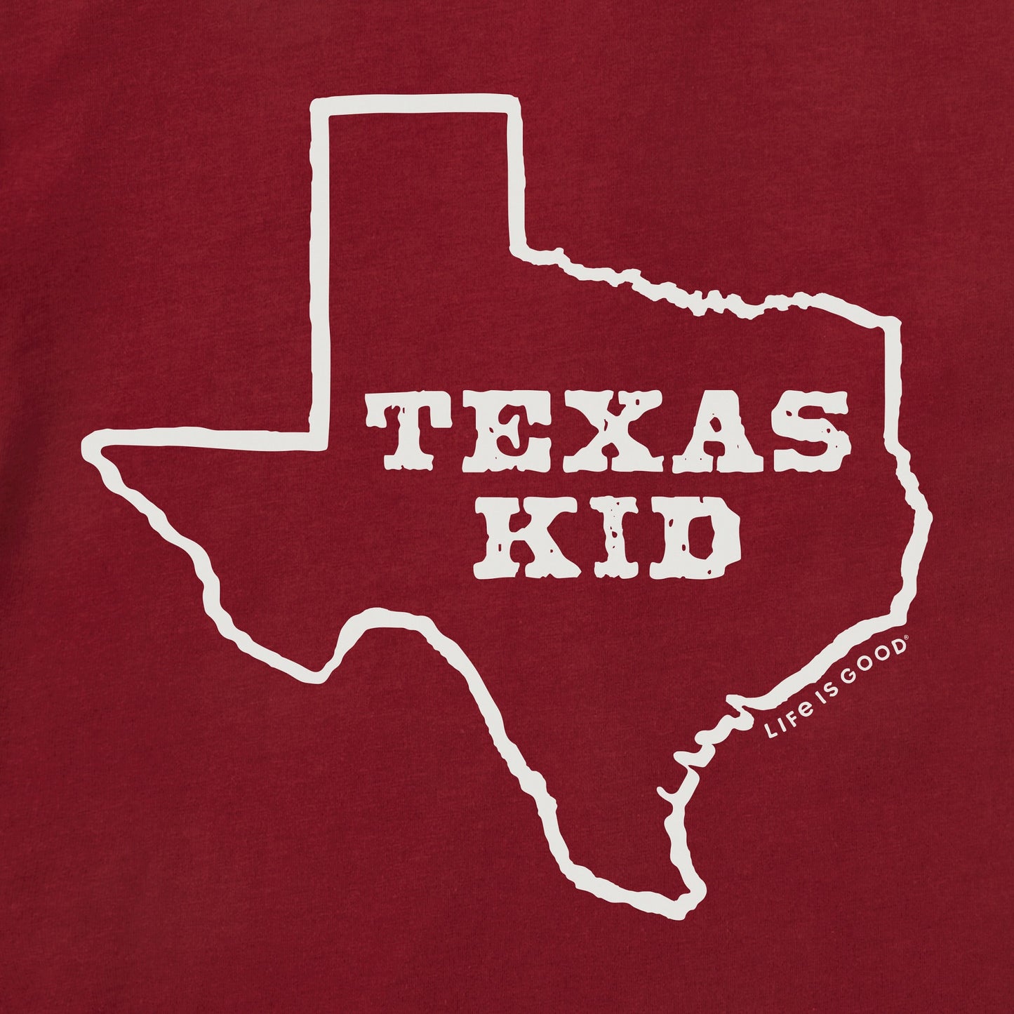 Kids Texas Kid Long Sleeve Crusher Tee