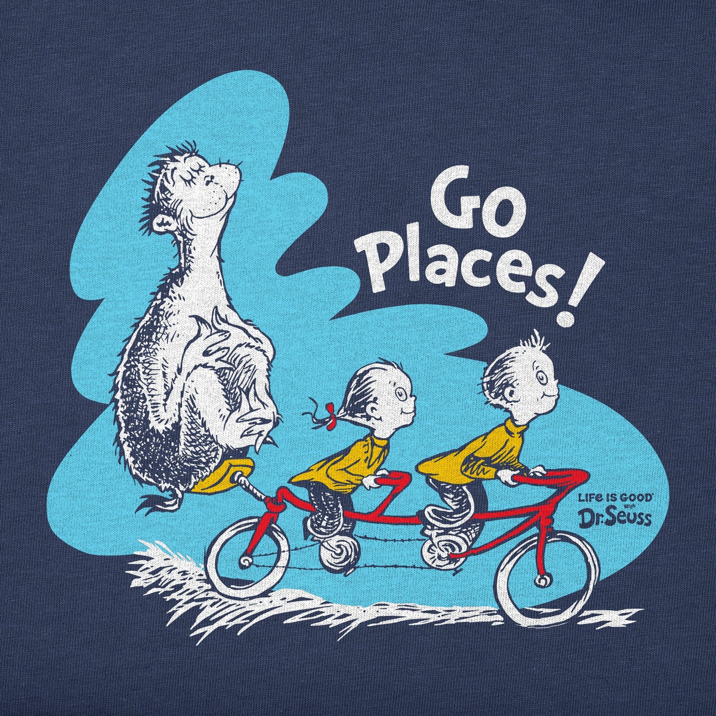 Kids Dr. Seuss Go Places Short Sleeve Crusher Tee