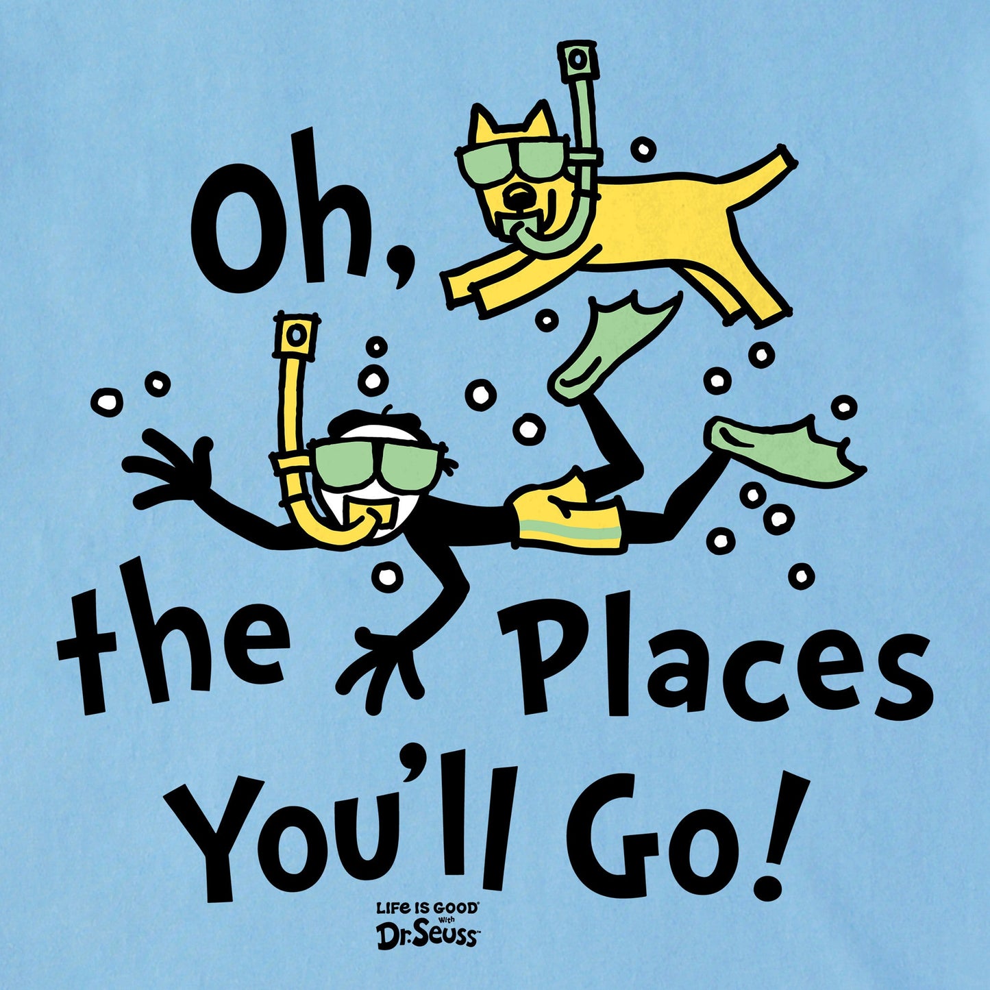 Men's Oh the Places You'll Go Scuba Short Sleeve Tee