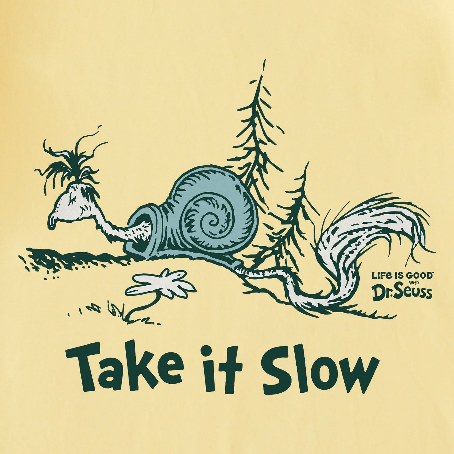 Men's Dr. Seuss Take It Slow Short Sleeve Crusher Tee