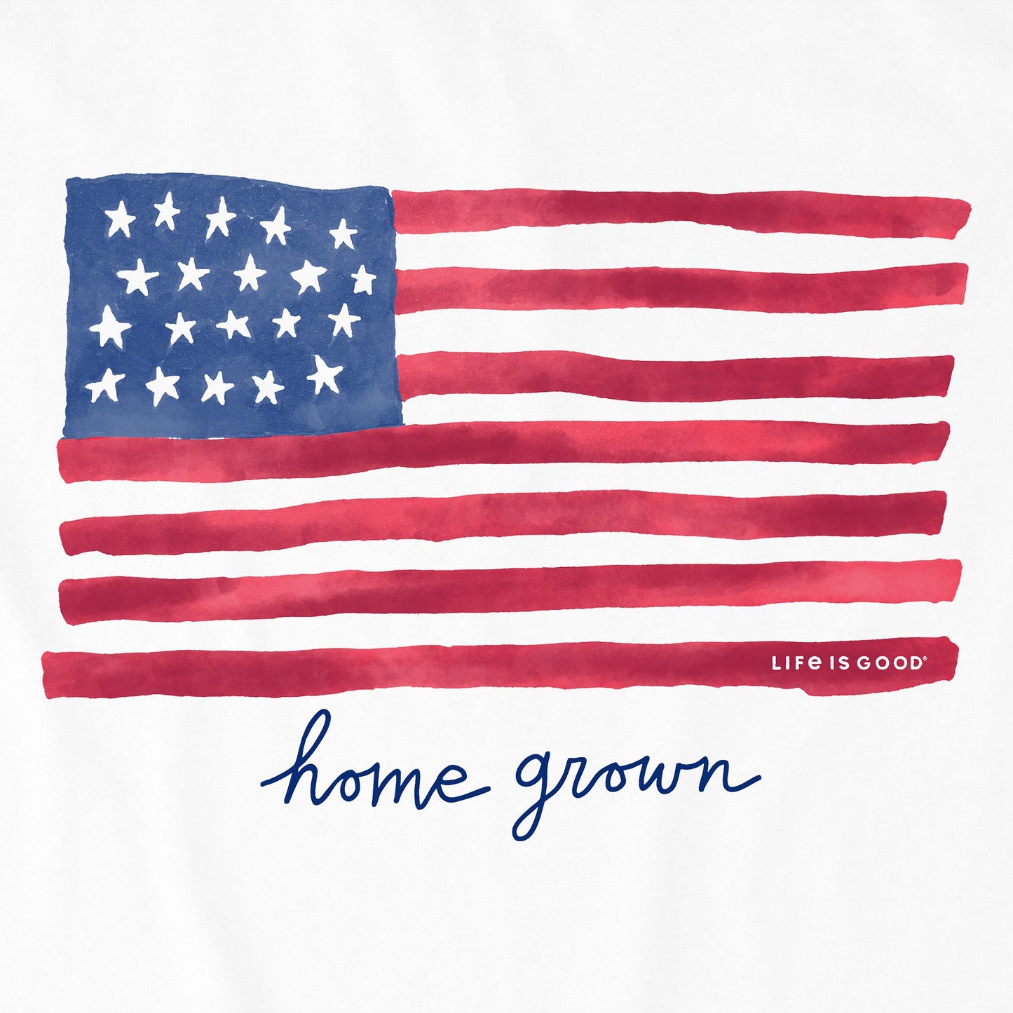 Kids Home Grown Flag Short Sleeve Crusher Tee