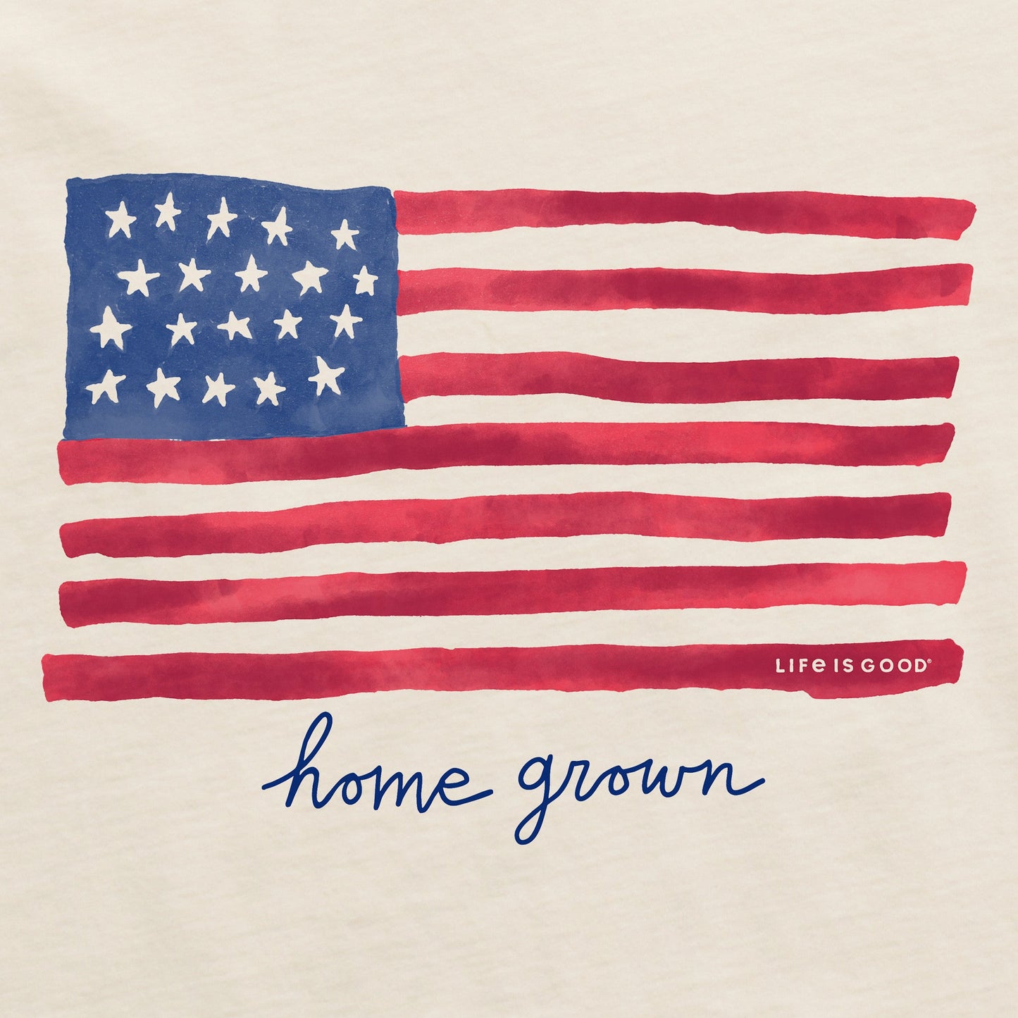 Men's Home Grown Flag Short Sleeve Crusher Tee