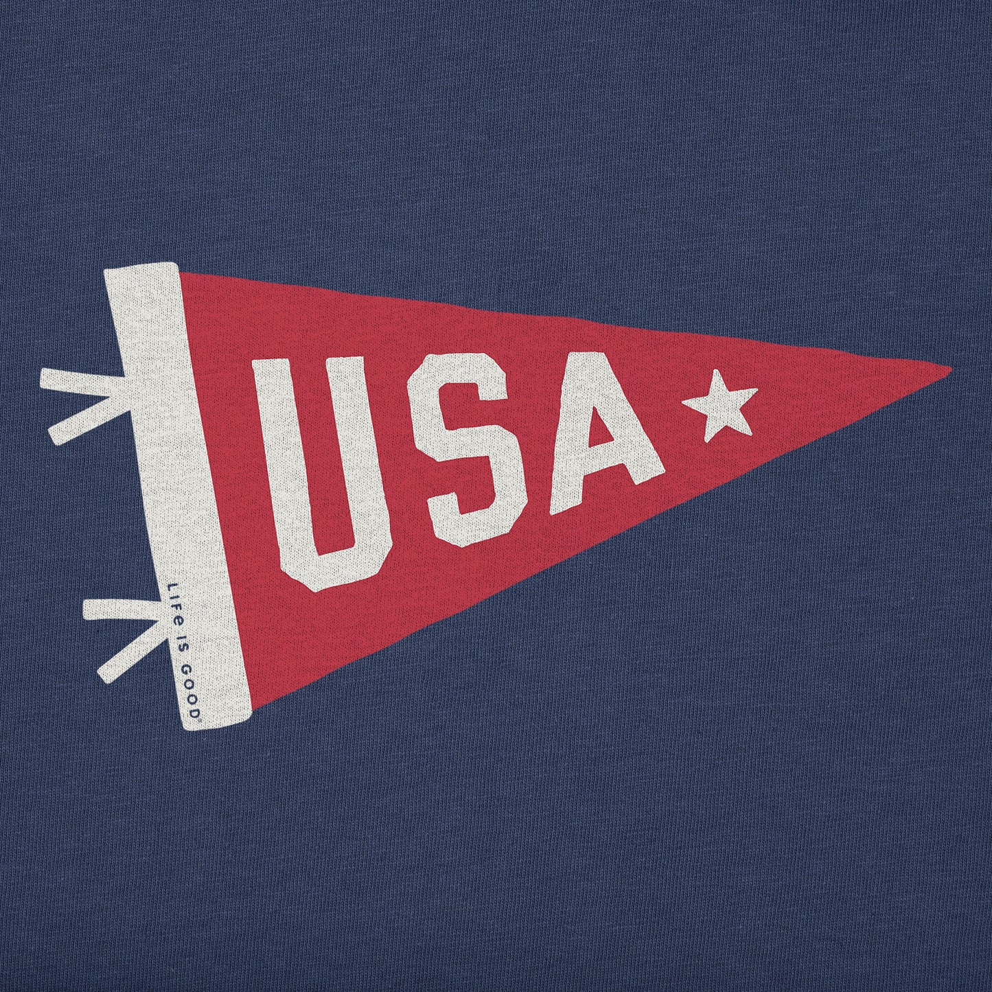 Women's USA Pennant Short Sleeve Crusher Boxy Tee