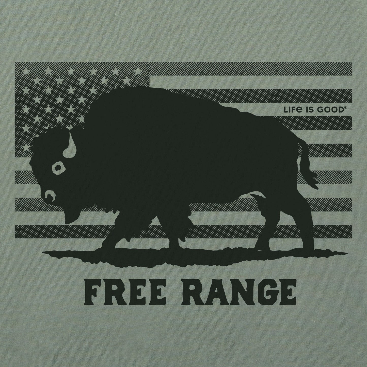 Women's Free Range Buffalo Short Sleeve Crusher Tee