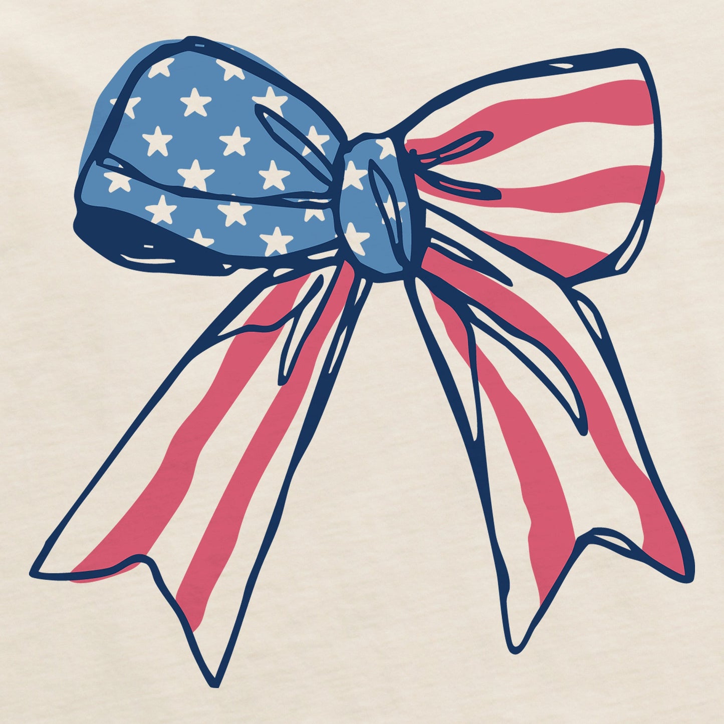 Women's USA Bow Crusher-LITE Shrunken Tee