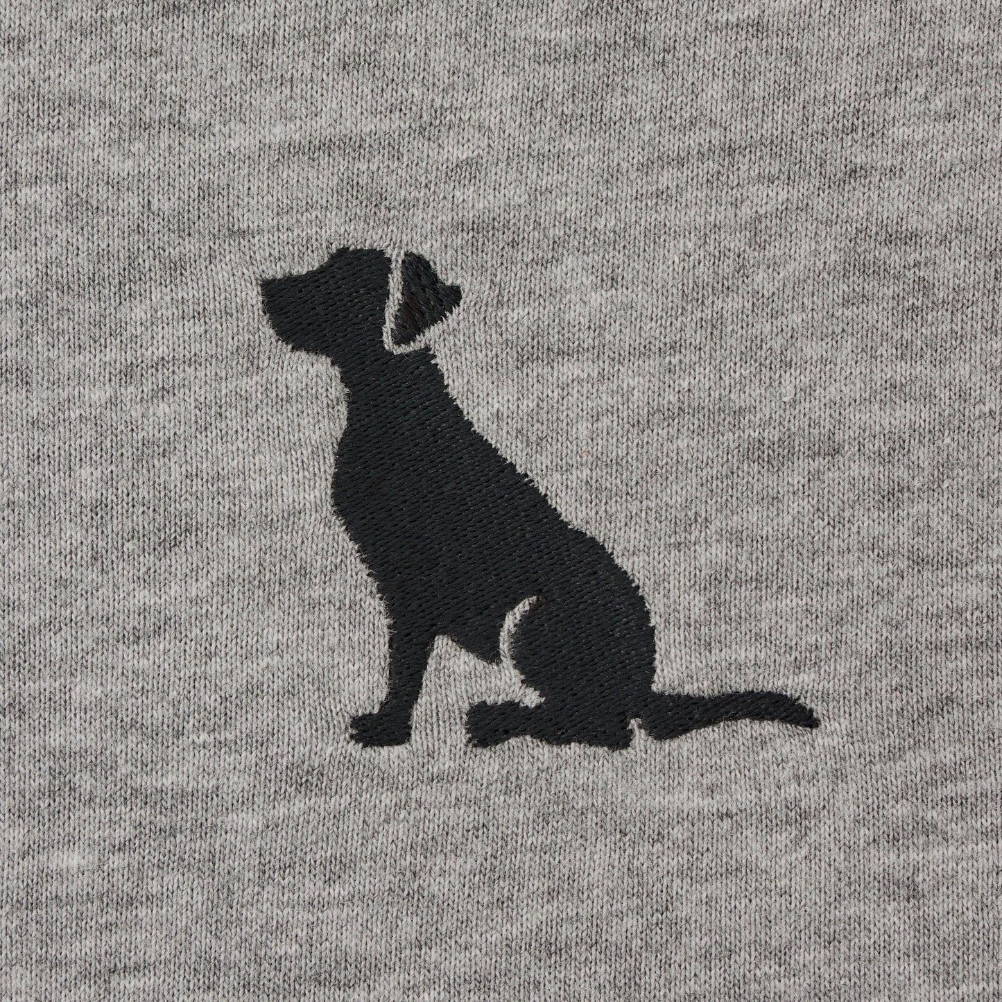 Men's Embroidered Sitting Dog Short Sleeve Crusher Tee
