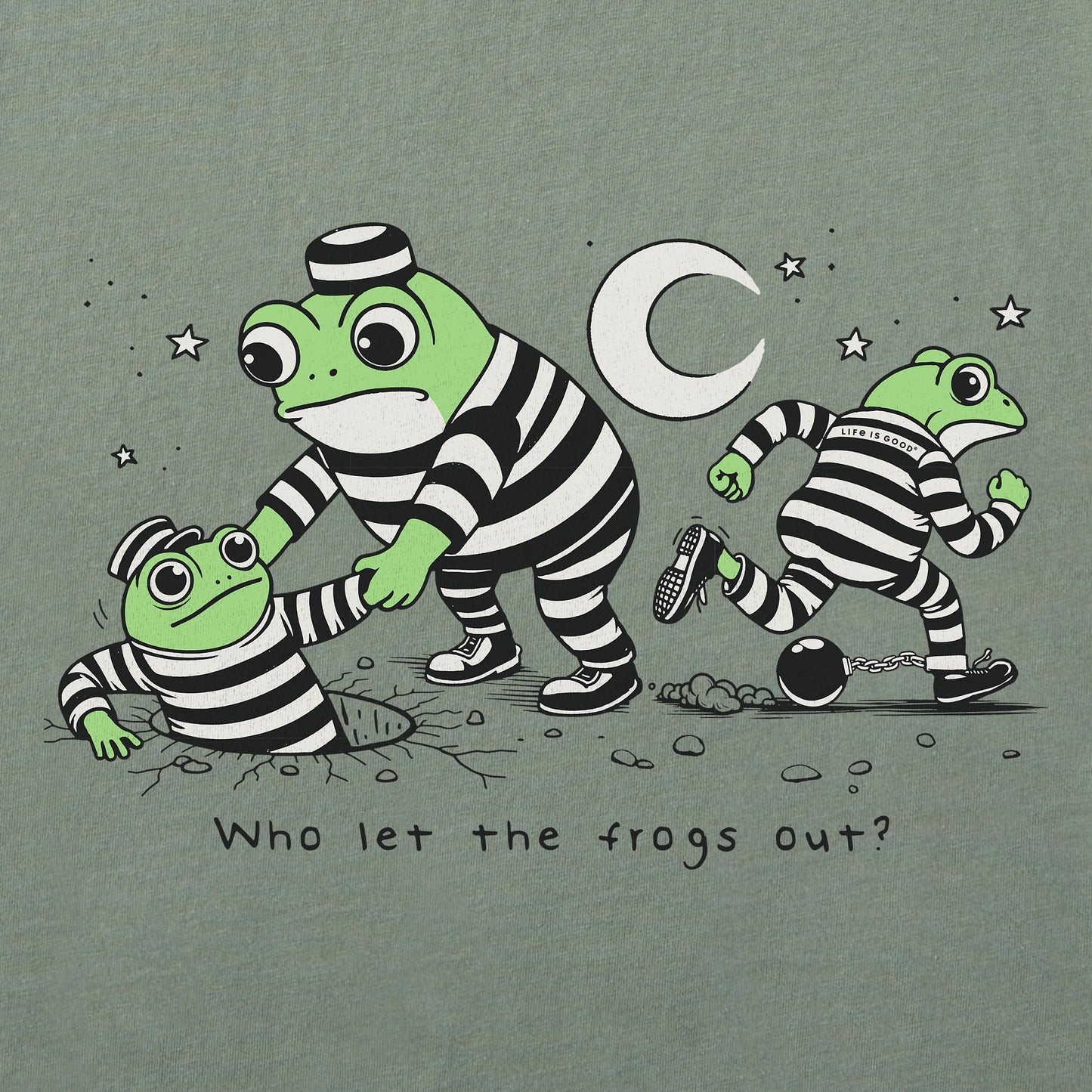 Men's Who Let the Frogs Out? Short Sleeve Tee