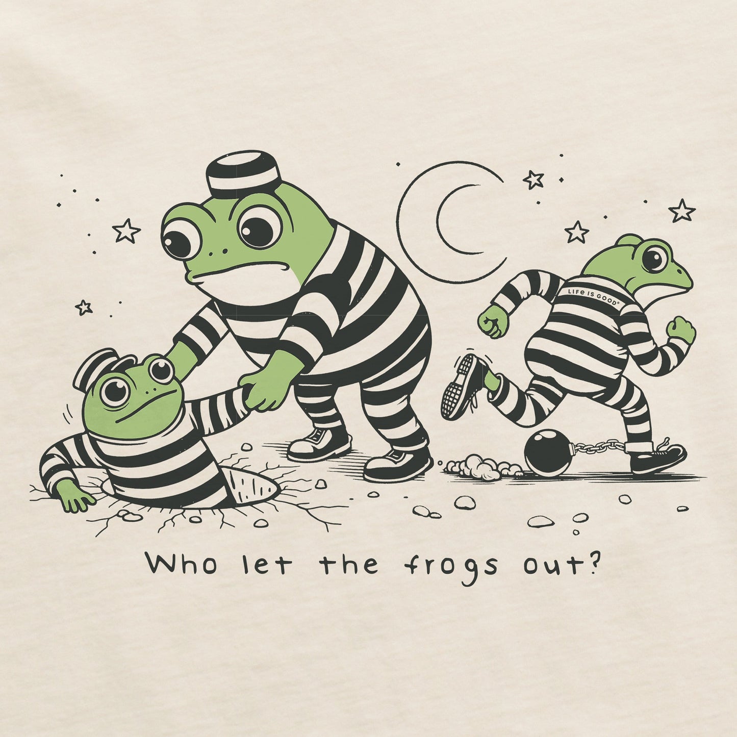 Women's Who Let the Frogs Out? Short Sleeve Crusher Boxy Tee