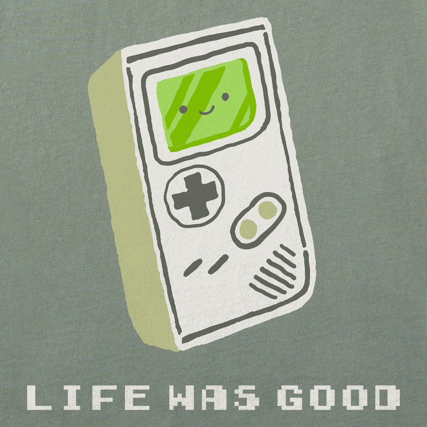 Men's Life Was Good Gameguy Short Sleeve Tee