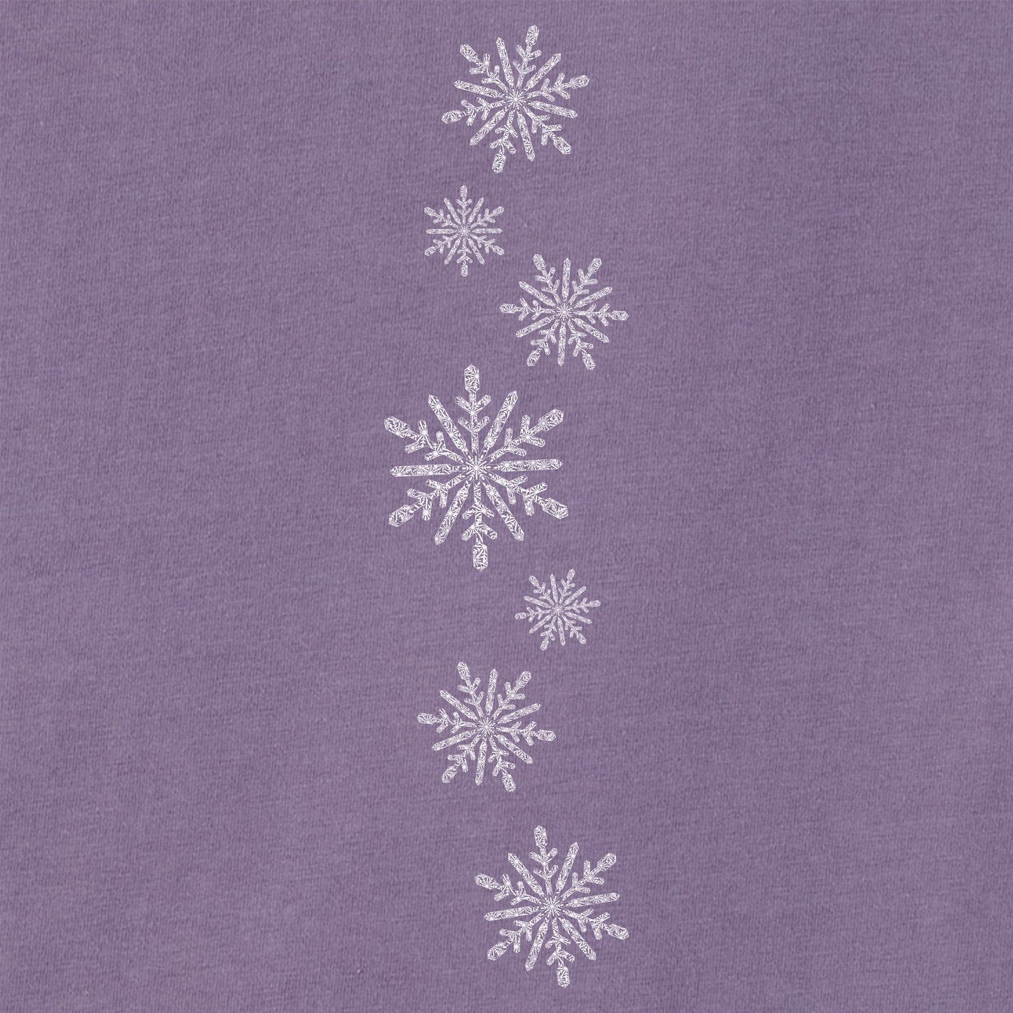 Women's Contrast Snowflake Long Sleeve Crusher Tee