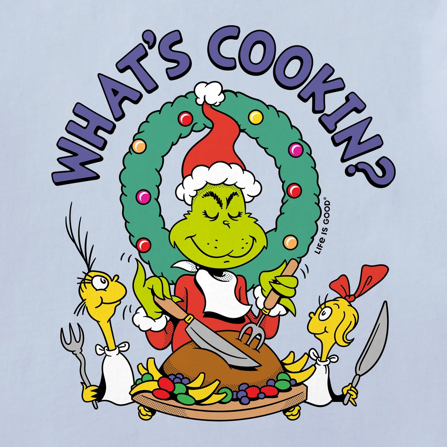 Women's What's Cookin Grinch Long Sleeve Crusher Tee