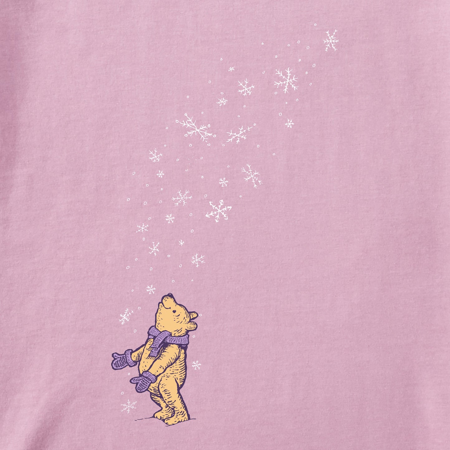 Kids Winnie Snowfall Long Sleeve Crusher Tee