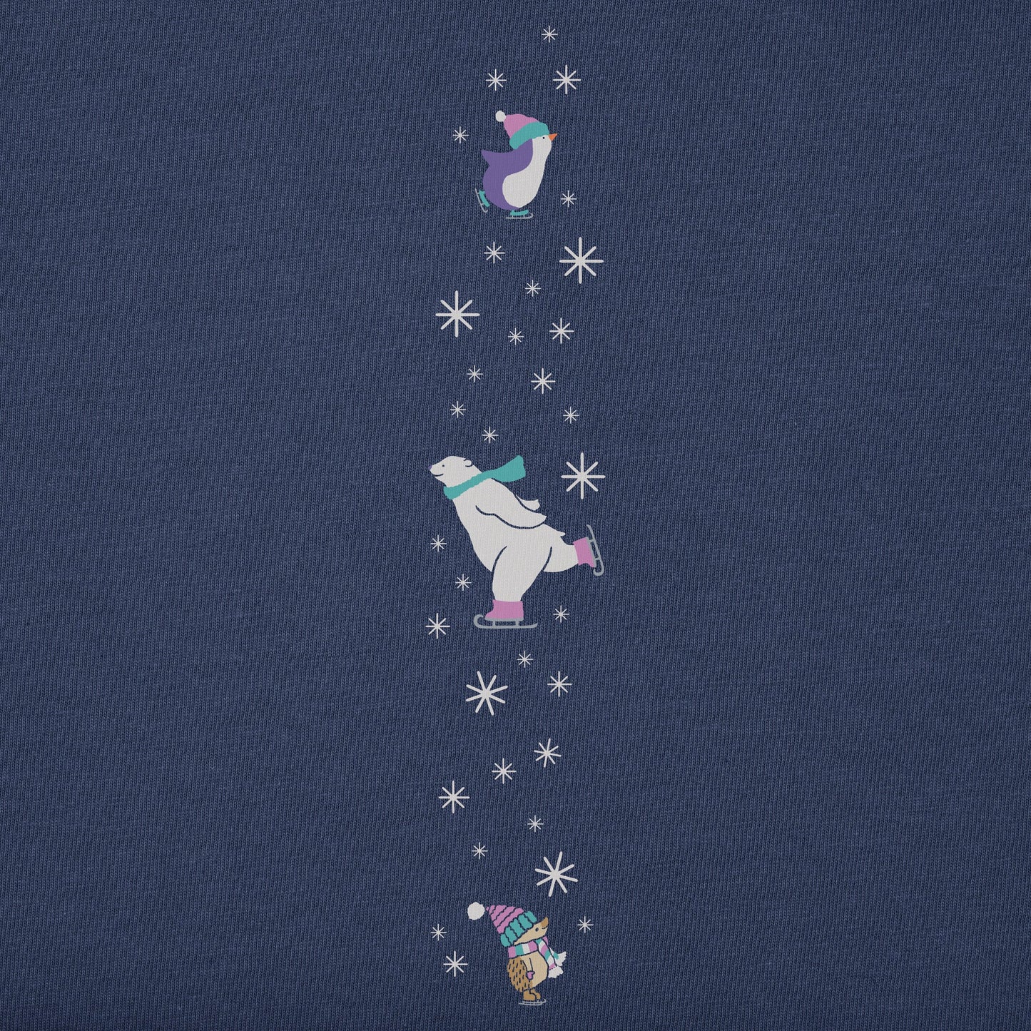 Kids Ice Skating Cuties Long Sleeve Crusher Tee