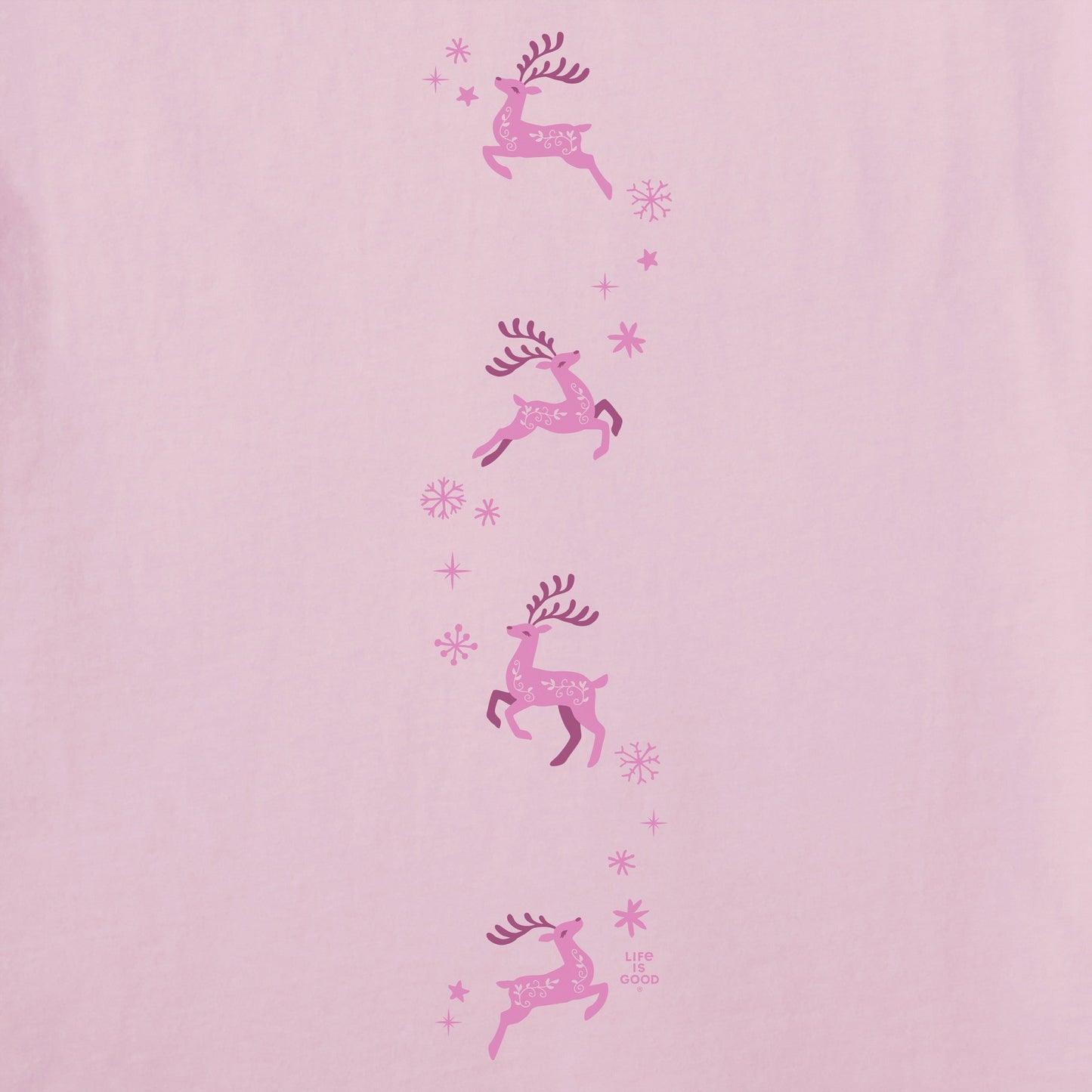Women's Prance the Night Away Reindeer Long Sleeve Crusher Tee