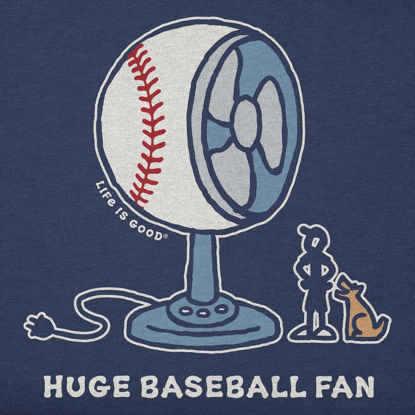 Men's Huge Baseball Fan Short Sleeve Tee