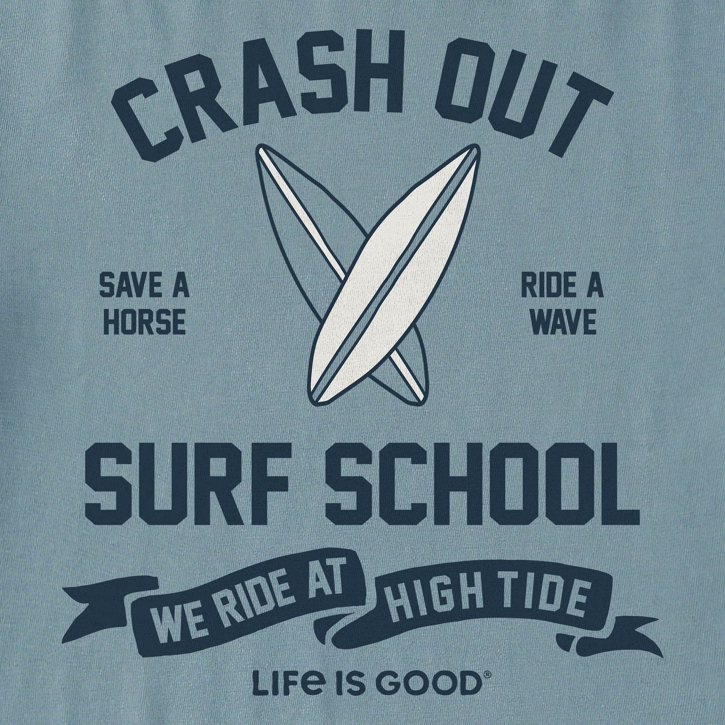 Women's Crash Out Surf School Short Sleeve Crusher Tee
