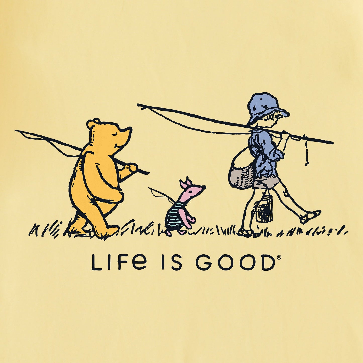 Kids Gone Fishin' Winnie Short Sleeve Crusher Tee