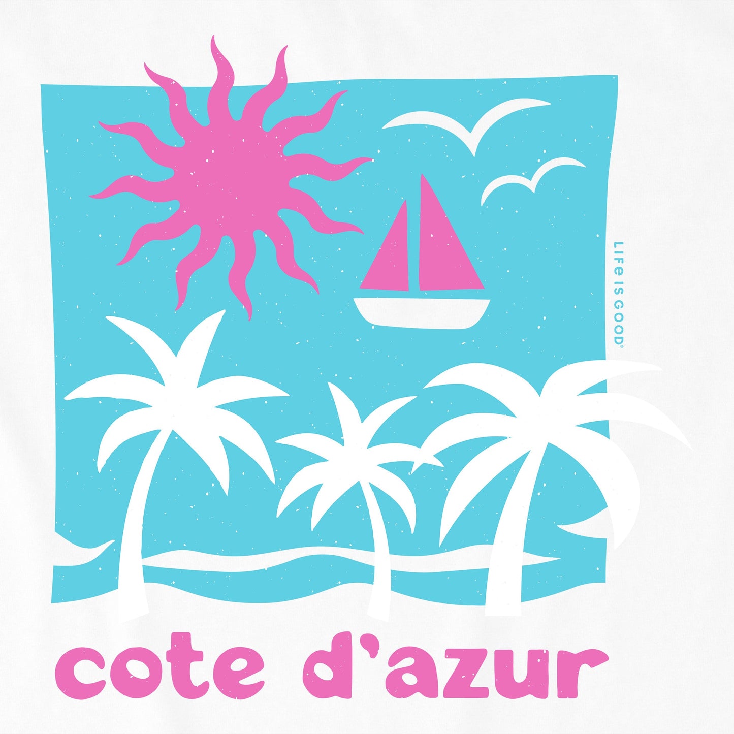 Women's Cote D'Azur Short Sleeve Crusher Boxy Tee