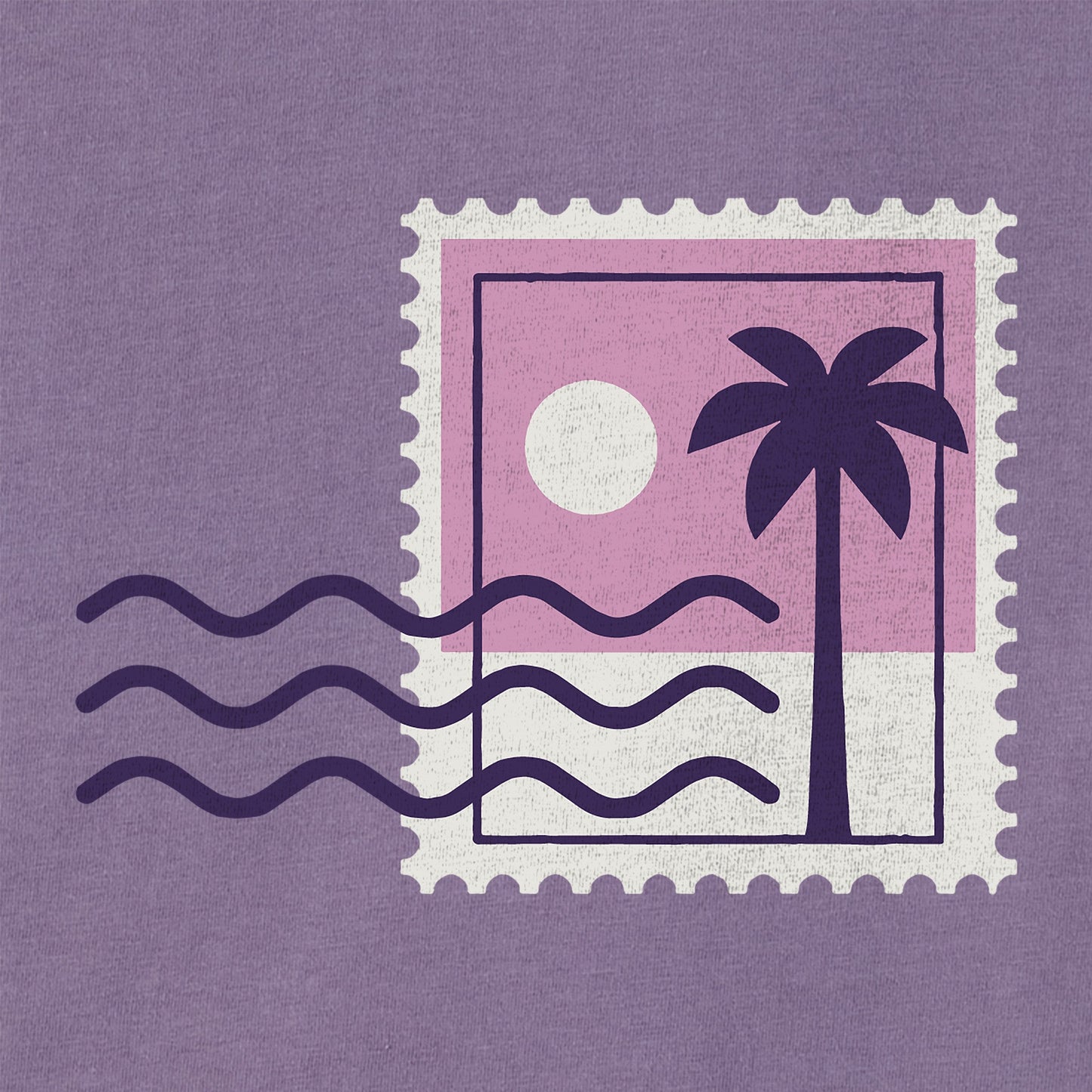 Women's Beach Stamp Short Sleeve Crusher Boxy Tee