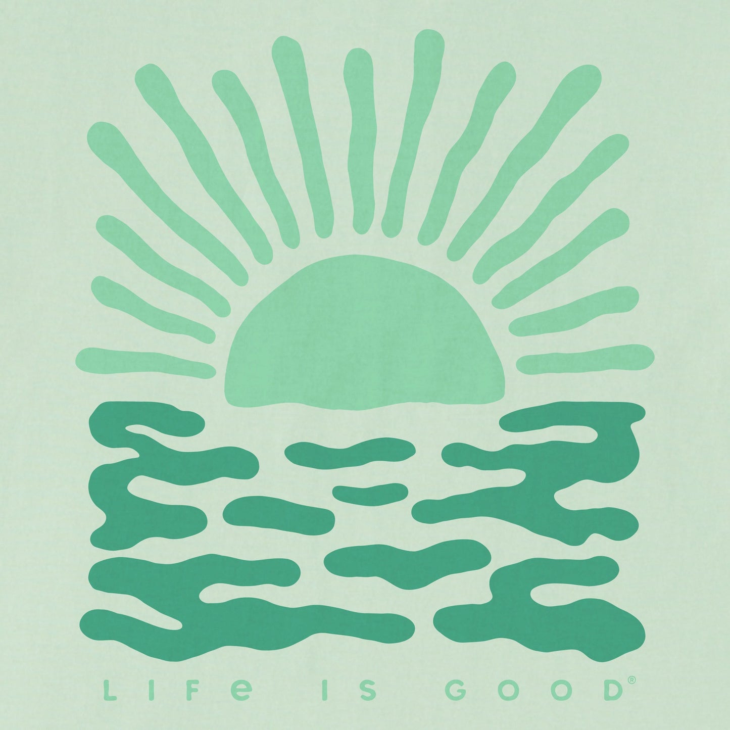 Kids Sun Over the Water Short Sleeve Crusher Tee