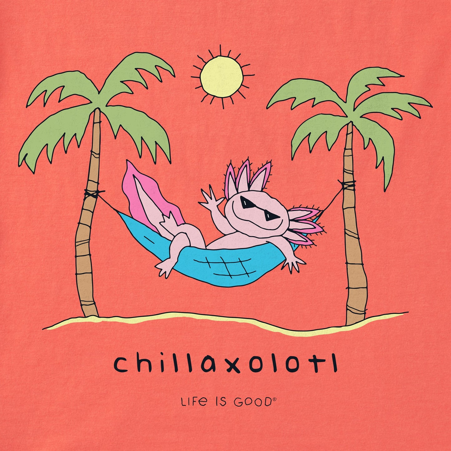 Kids Chillaxolotl Short Sleeve Crusher Tee