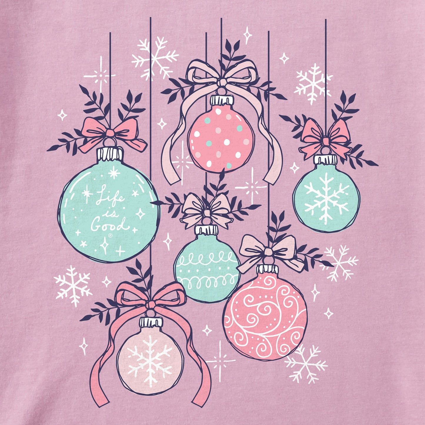 Kids Ornament Medley Long Sleeve Crusher Tee