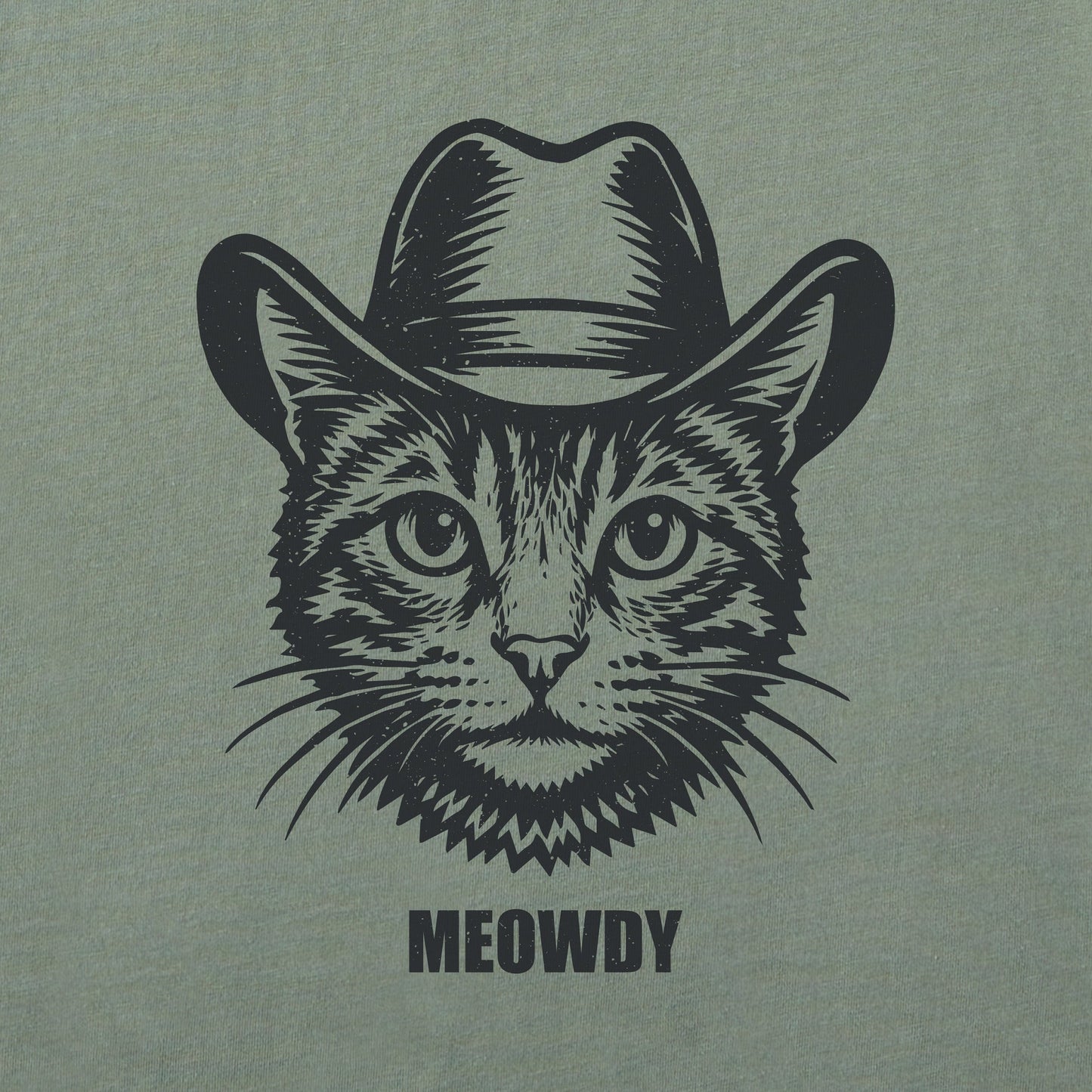 Men's Bert's Meowdy Cat Short Sleeve Crusher Tee