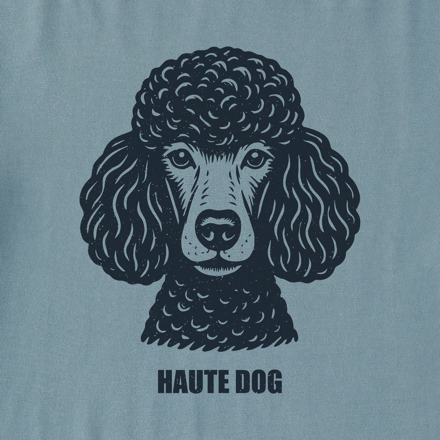 Men's Bert's Haute Dog Poodle Short Sleeve Crusher Tee