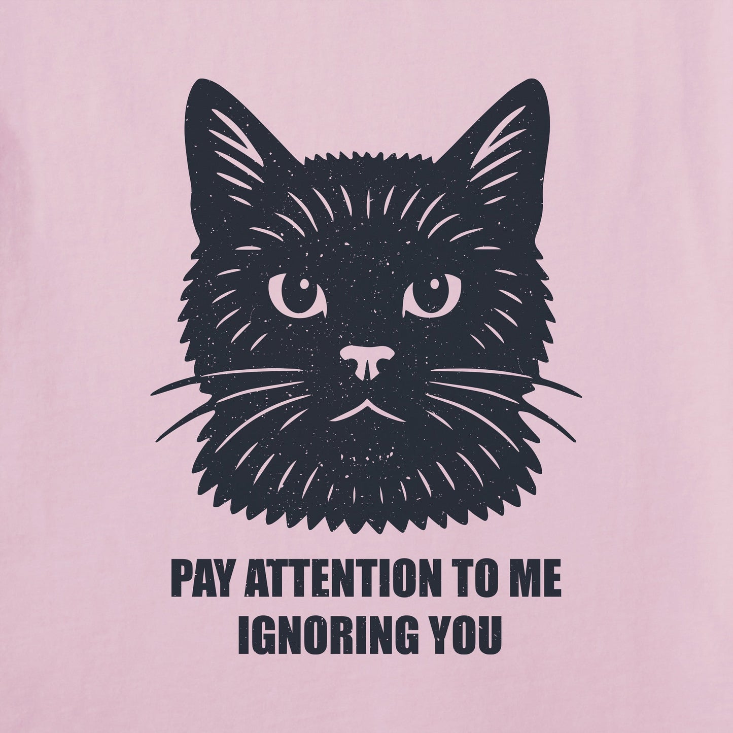 Women's Bert's Ignore You Cat Short Sleeve Crusher Tee