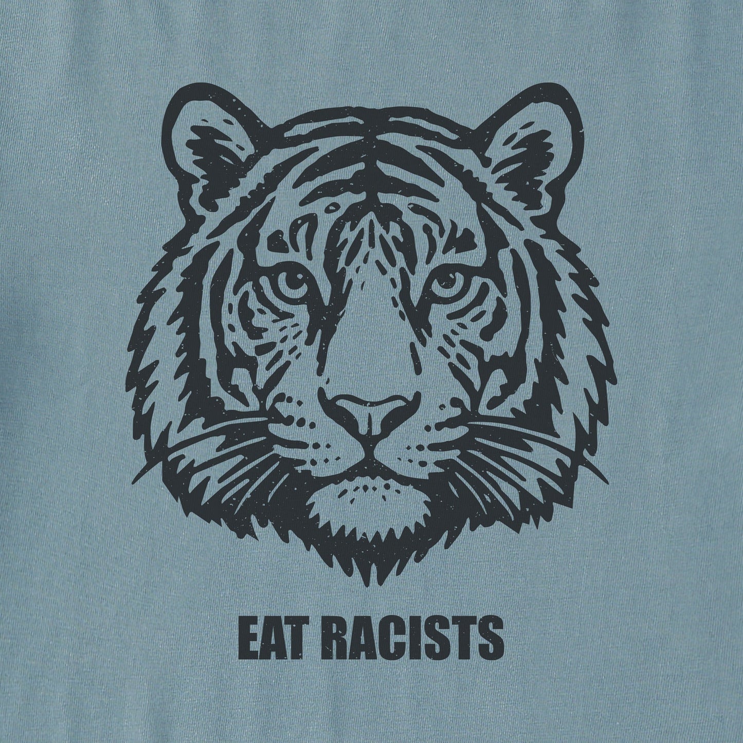 Women's Bert's Eat Racists Tiger Short Sleeve Crusher Tee