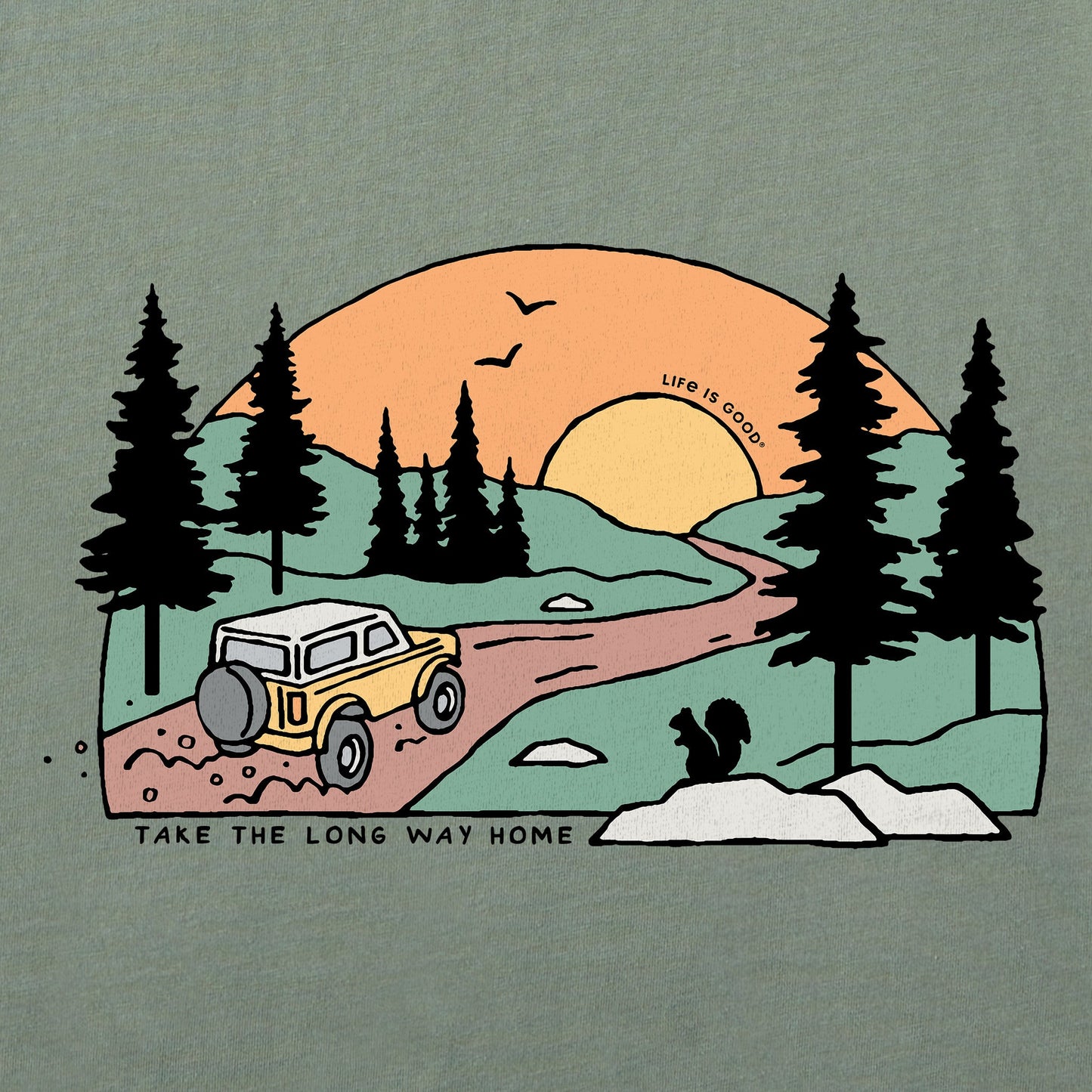 Men's Take the Long Way Home Short Sleeve Tee