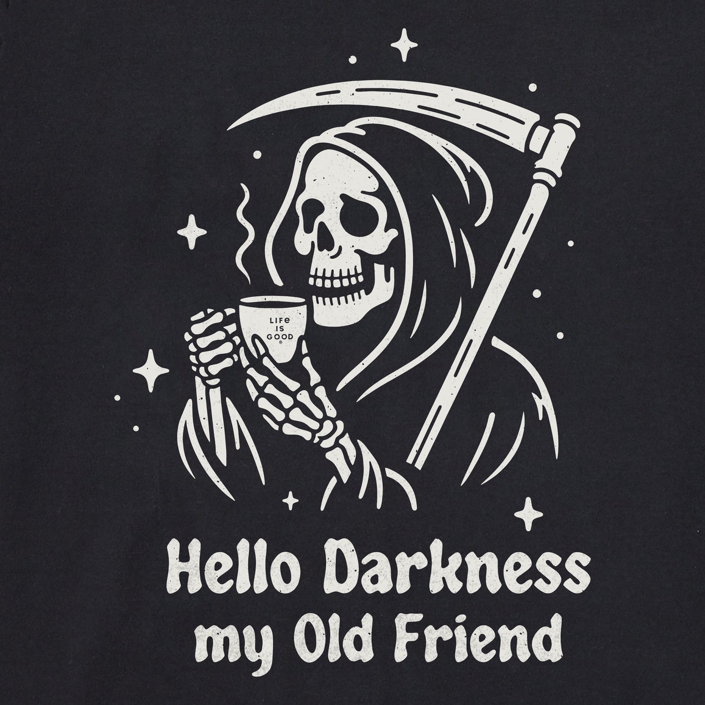 Men's Hello Darkness My Old Friend Grim Short Sleeve Tee