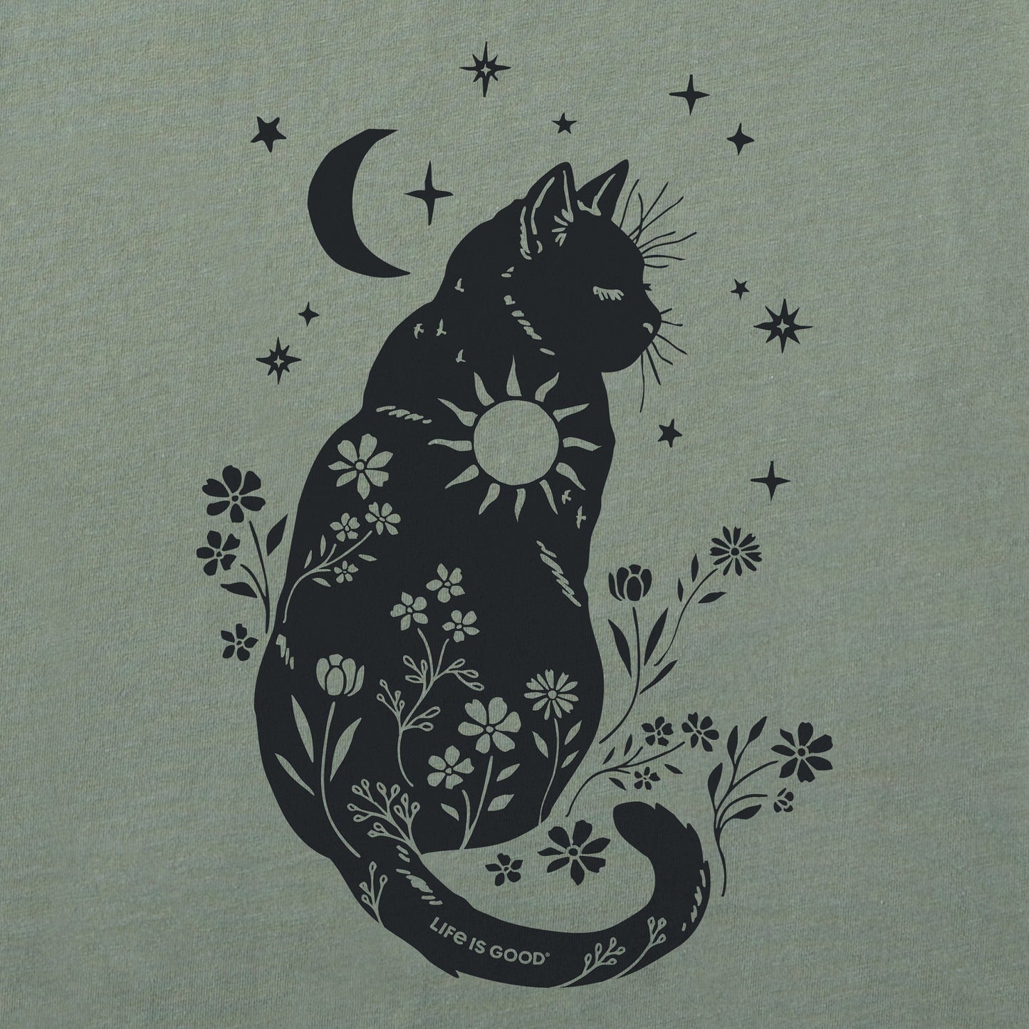 Women's Celestial Kitty Short Sleeve Crusher Tee