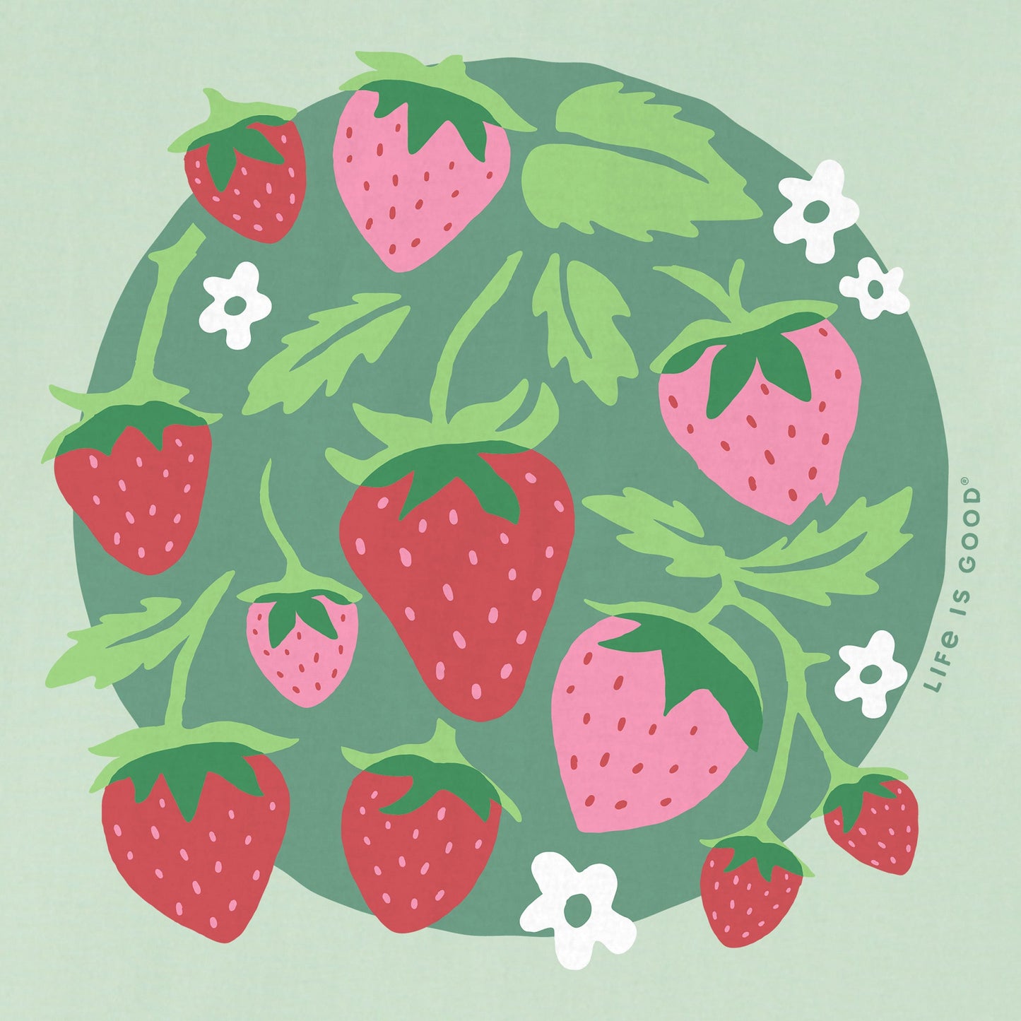 Kids Strawberries Short Sleeve Crusher Tee