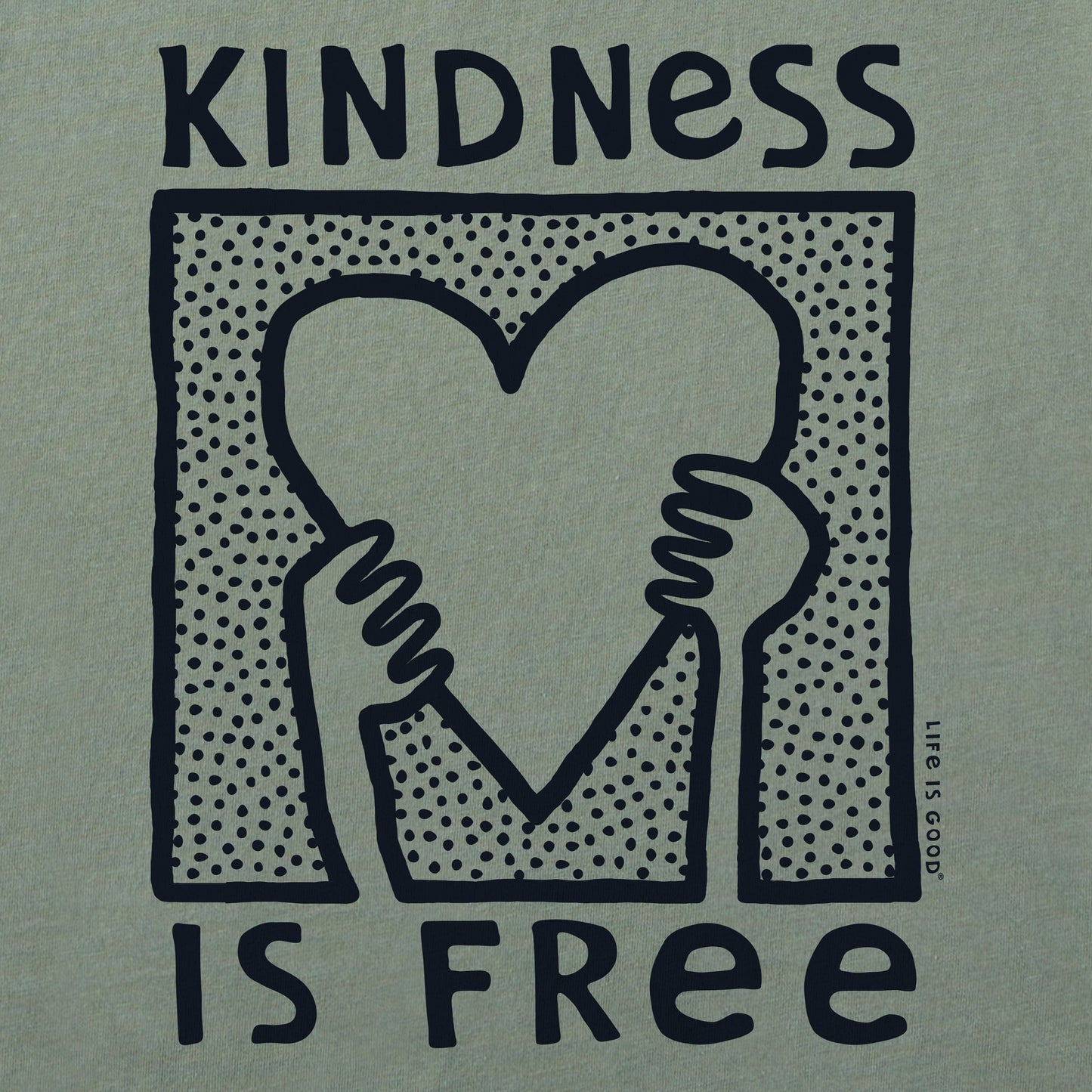 Men's Kindness is Free Heart Short Sleeve Tee